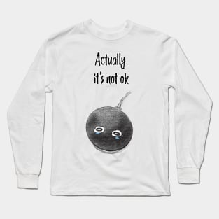 Google Home is not ok - black Long Sleeve T-Shirt